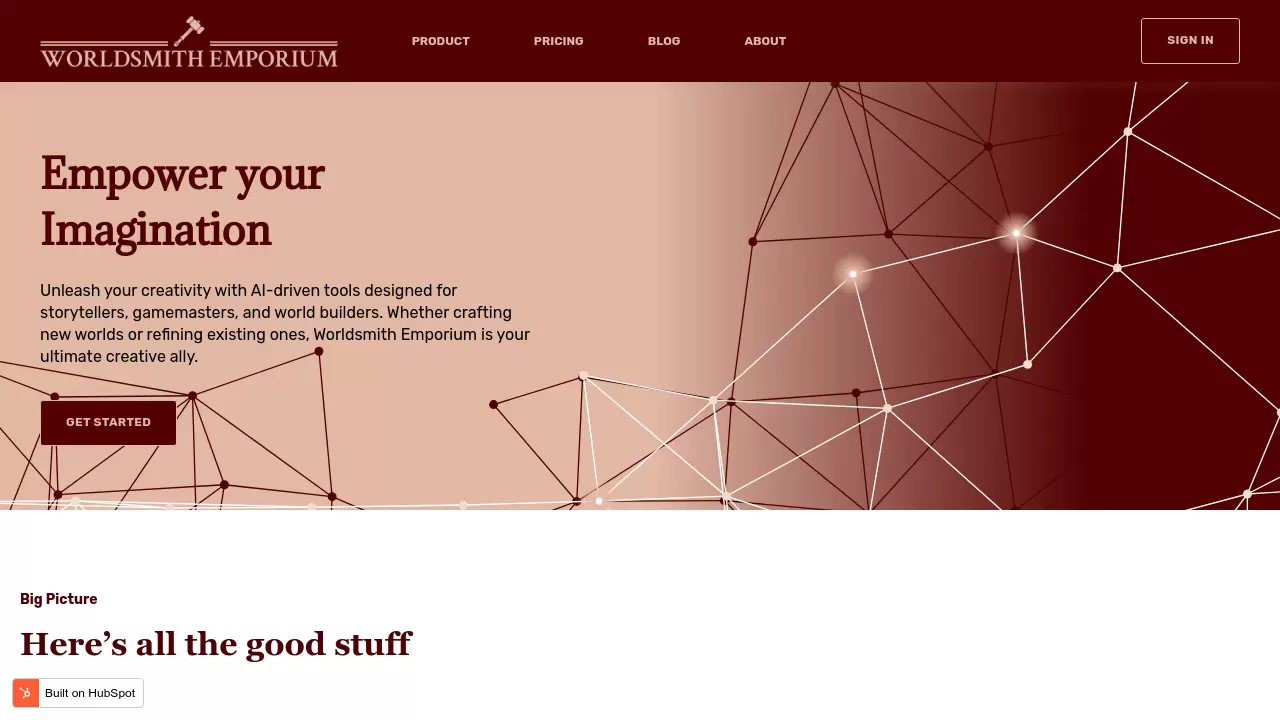 Screenshot of Worldsmith Emporium