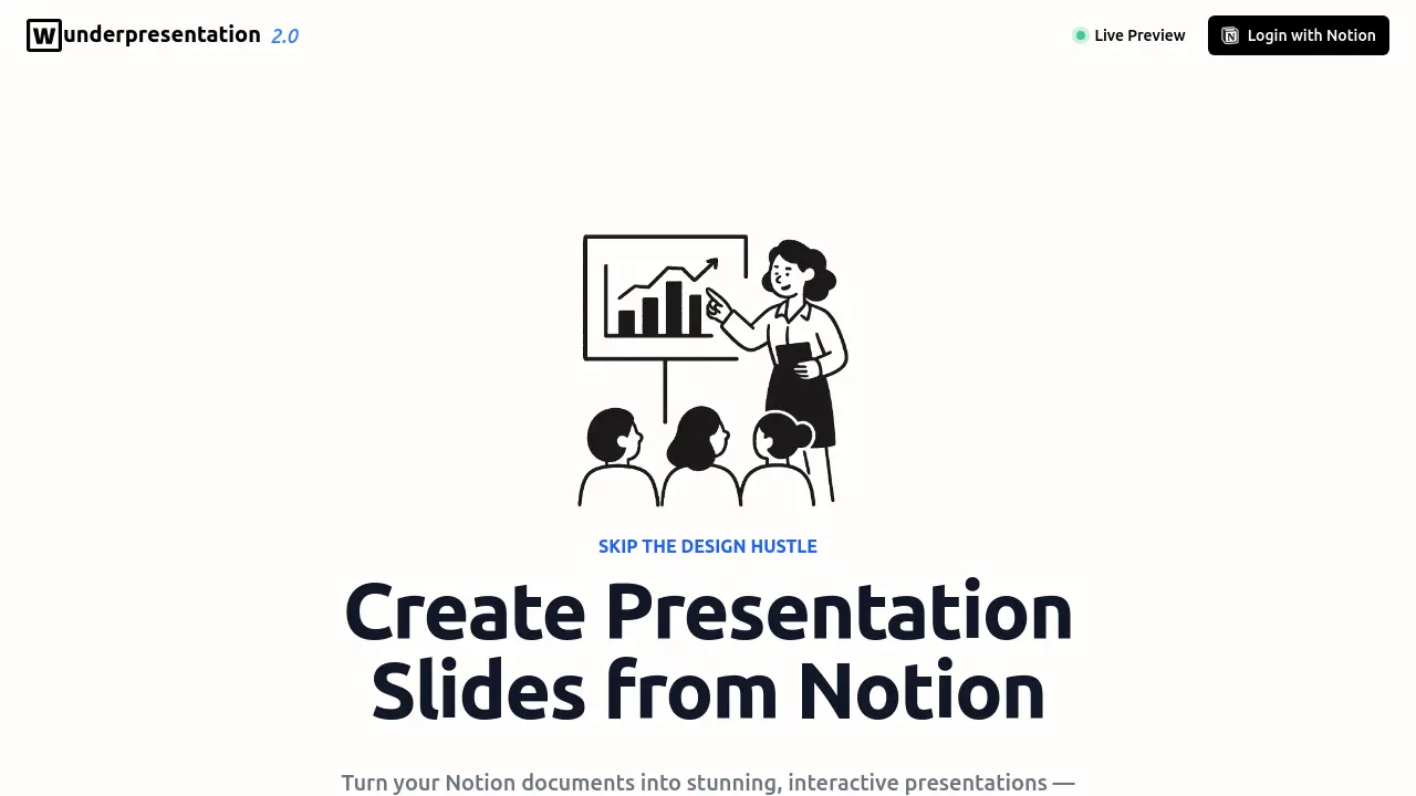 Screenshot of Wunderpresentation
