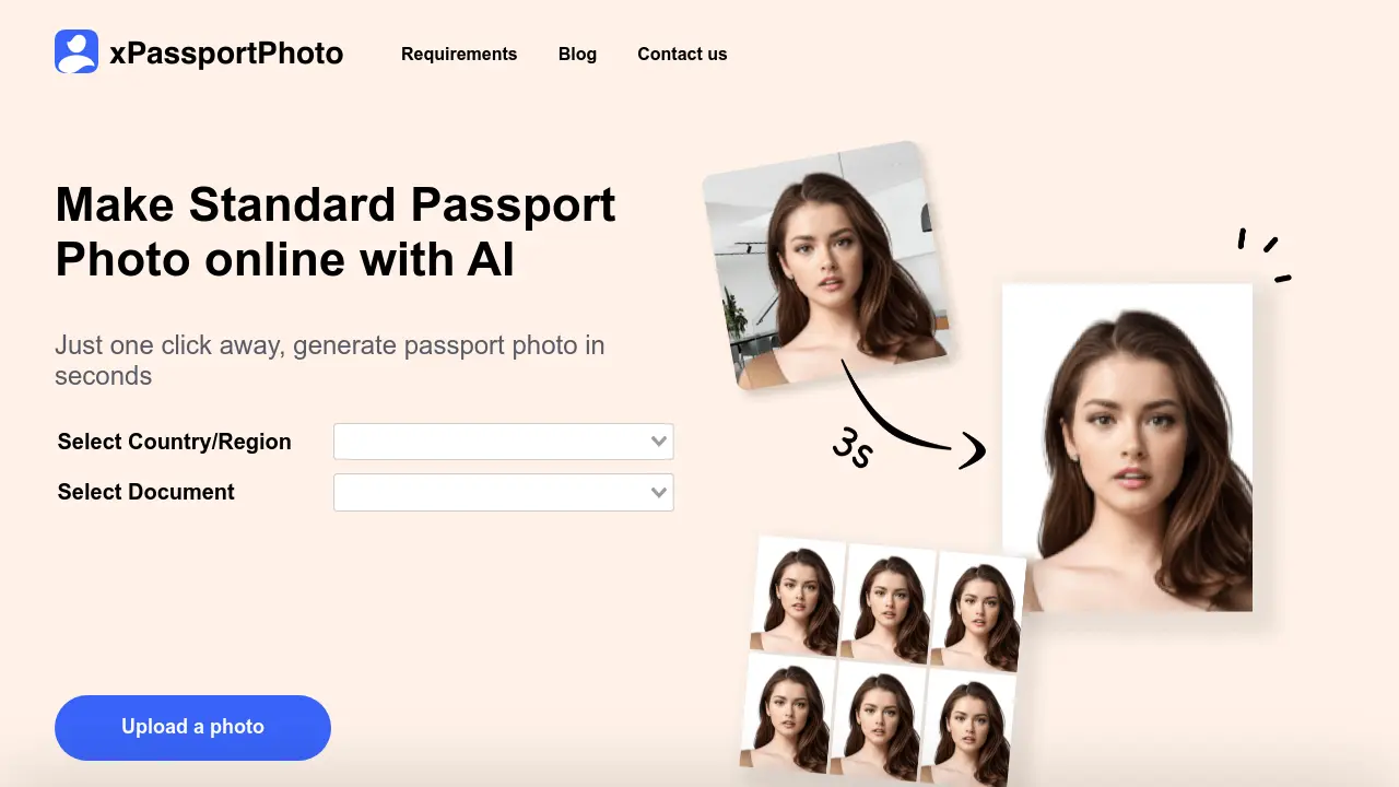 Screenshot of xPassportPhoto
