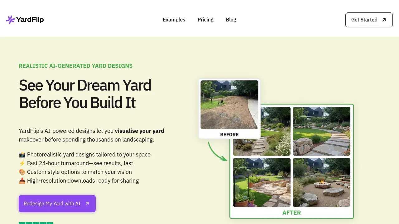 Screenshot of YardFlip