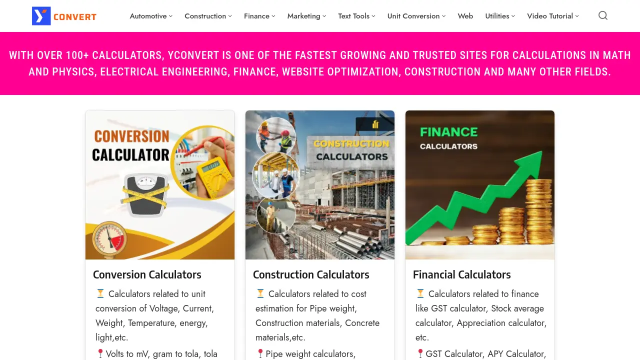 Screenshot of Yconvert