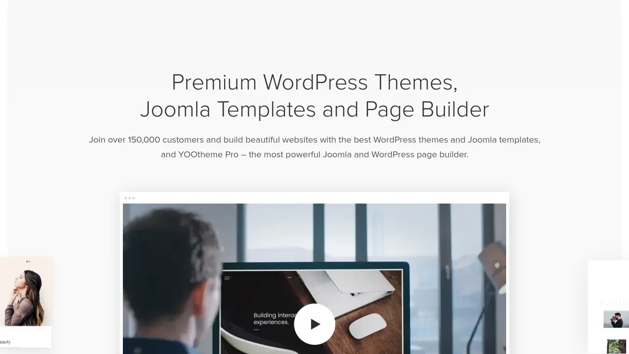 Screenshot of YOOtheme