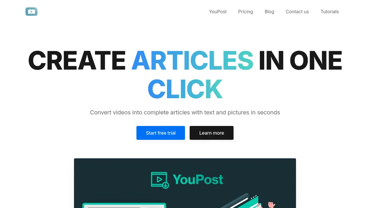 Screenshot of YouPost