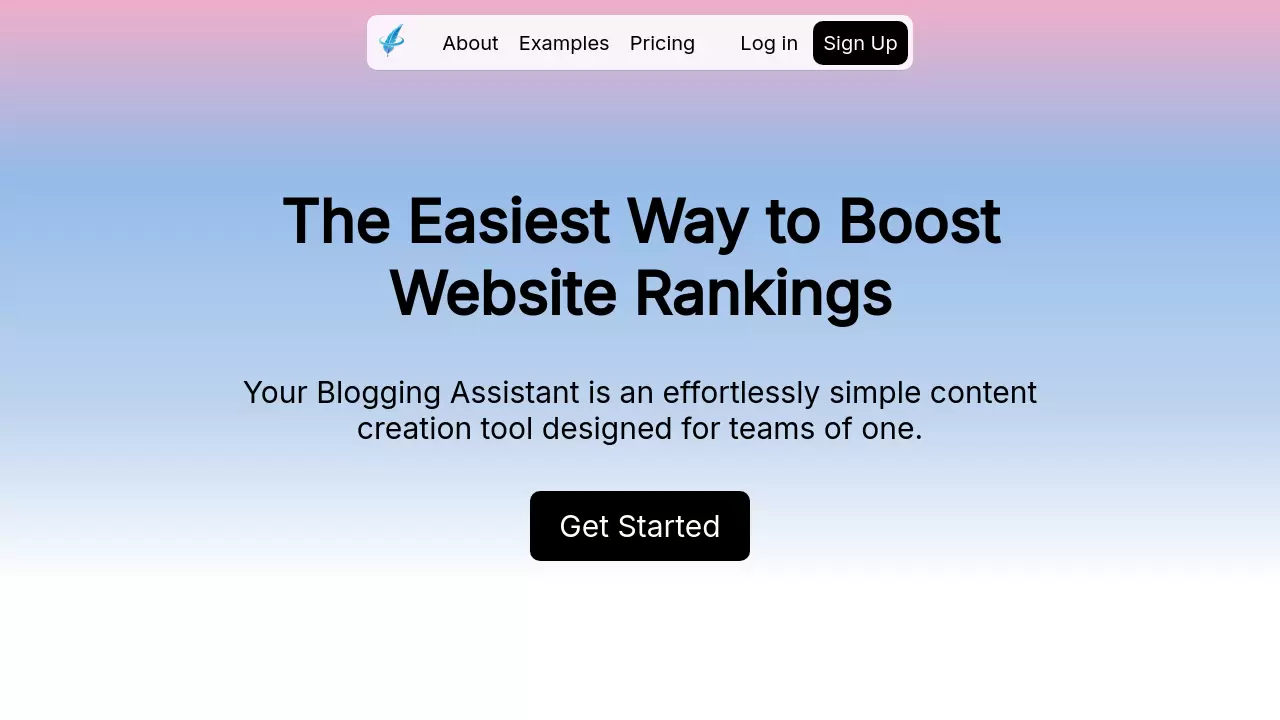 Screenshot of Your Blogging Assistant