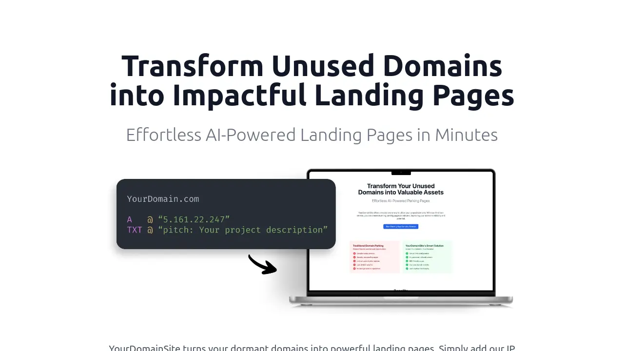 Screenshot of YourDomainSite
