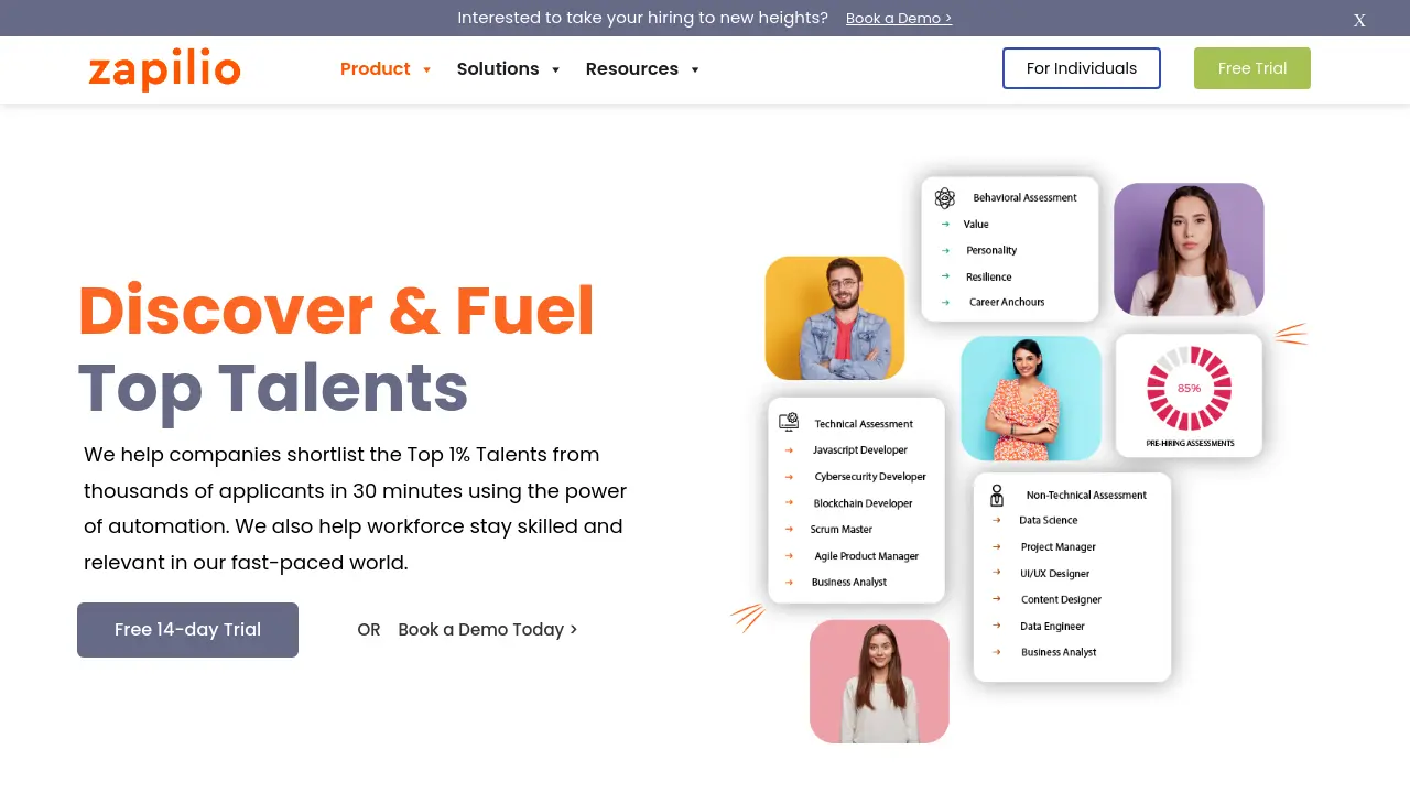 Screenshot of Zapilio