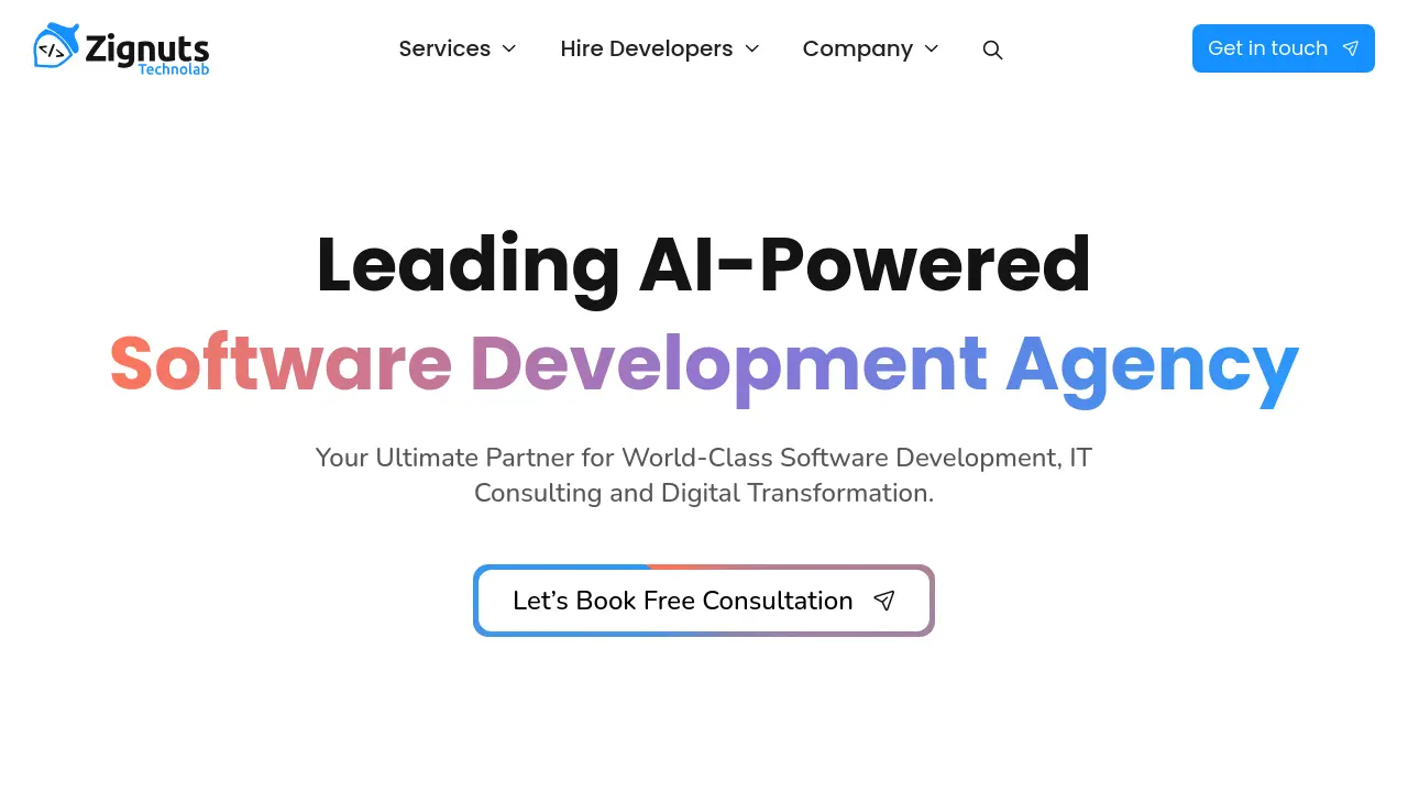 Screenshot of Zignuts