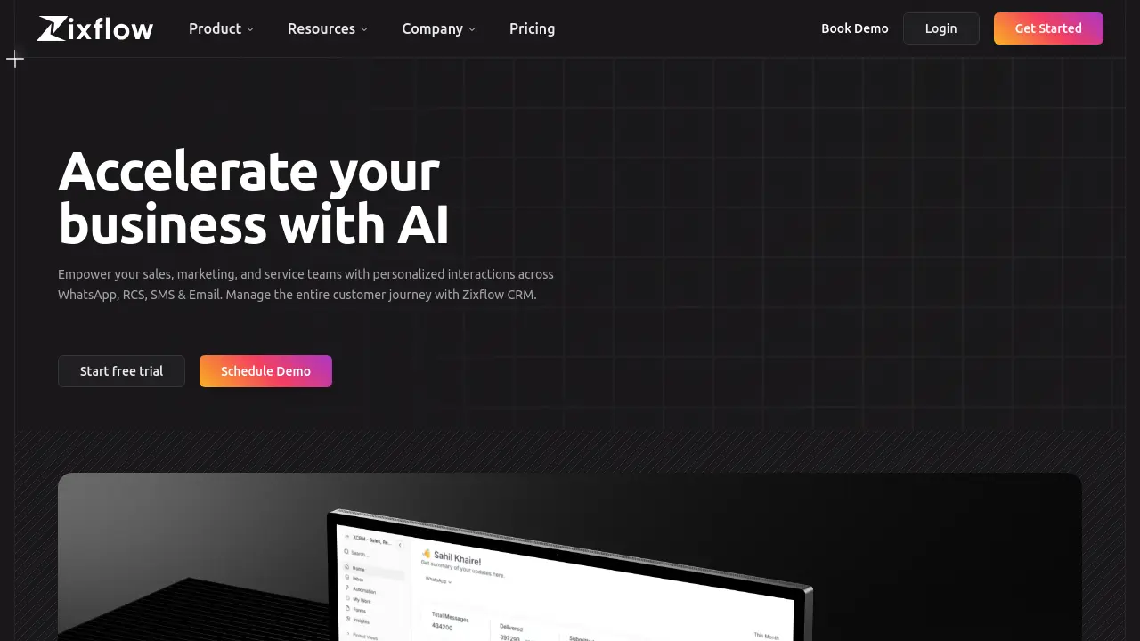Screenshot of Zixflow