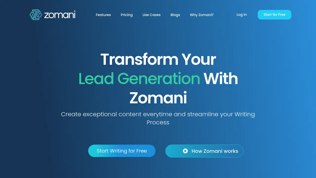 Screenshot of Zomani